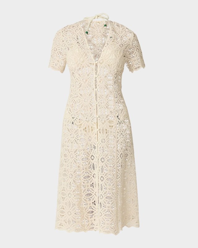 Tropez Floral Crochet Coverup